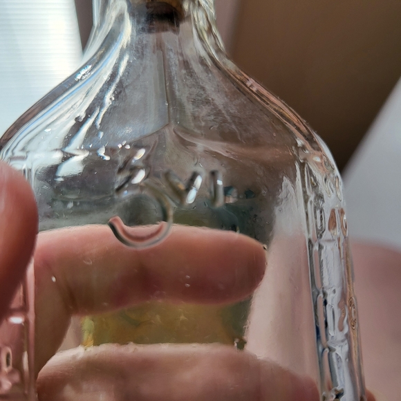 Vintage Antique Rex Oval Clear Glass Prescription Bottle with Cork Stopper - Picture 11 of 16